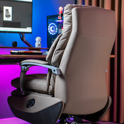 Ghế giám đốc Nghiafurniture Master Pro 02, Da bò, Thiết kế công thái học, tích hợp pin, sạc usb