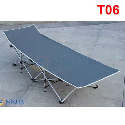 Giường xếp du lịch, vải bạt 3D chống thấm, chống bám bụi, xếp gọn kèm túi du lịch - NIKITA