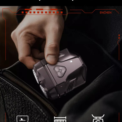 Máy cạo râu Enchen Mini X {New 2025} 15 lưỡi dao tự mài, đầu cạo 3D kháng nước toàn thân pin trâu - Hàng chính hãng