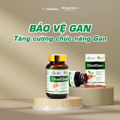 Viên uống giải độc, tăng cường chức năng gan GiaiGan, giúp giải độc gan hiệu quả với Công thức độc quyền từ Viện R.I.F.F