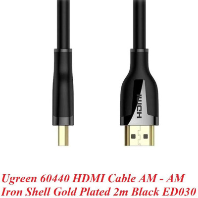 Ugreen UG60440ED030TK 2M 4K 60Hz 2.0 18Gbps màu đen Cáp HDMI độ phân giải Cao - HÀNG CHÍNH HÃNG