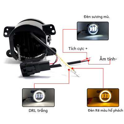 Bộ Đèn LED Gầm 12V 6000K Đổi Màu Báo Rẽ Ford Ranger (2012-2019)