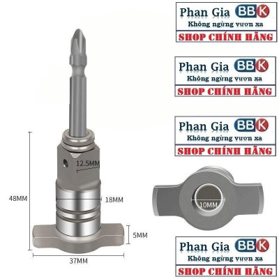 Đầu Chữ T thay Thế Cho Máy Siết Bulong, Chuyên Vít 1/2 inch 2 Trong 1