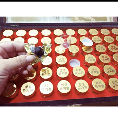 AN CUNG NGƯU HOÀNG HỘP GỖ 60 VIÊN ( BỔ NÃO) HÀN QUỐC