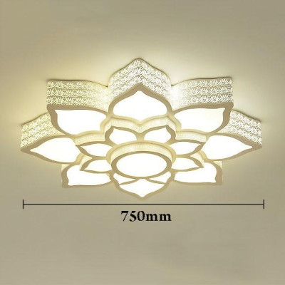 Đèn trần LONER trang trí nội thất hiện đại với 3 chế độ ánh sáng - kèm điều khiển từ xa.