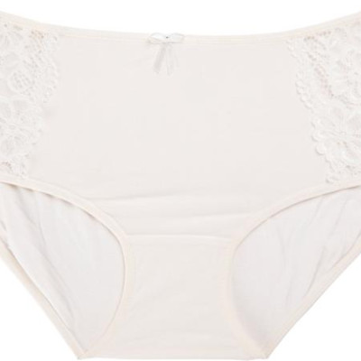 Combo 2 Quần Lót Nữ Lưng Cao Modal Phối Ren Active Miley Lingerie Màu Da & Kem FDS0925-1425