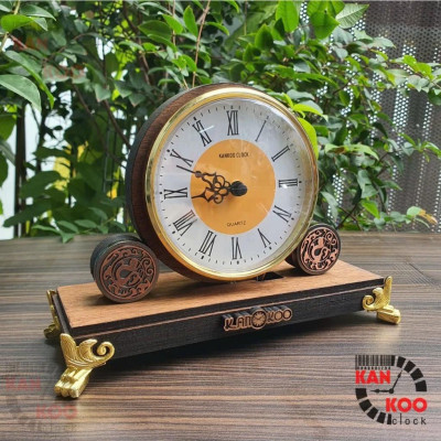 Đồng hồ để bàn KANKOO gỗ, điểm nhạc chuông cổ 3 bài nhạc , phiên bản HOÀI CỔ, bảo hành 24 tháng