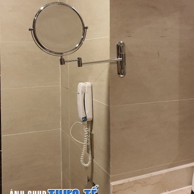 Gương trang điểm để bàn, LED, treo tường, Crom, phóng đại zoom x3, 2 mặt xoay siêu nét nhiều mẫu Minh House