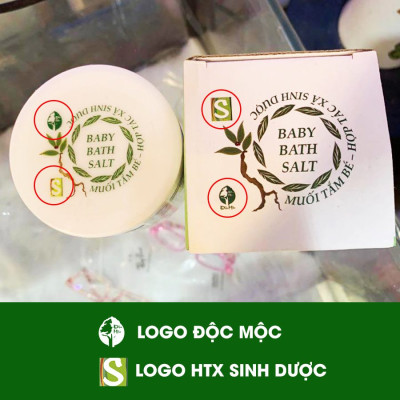 2 Hộp Muối Tắm Bé Độc Mộc 400G - Muối Tắm Bé Sinh Dược Làm Giảm Rôm Sẩy, Hăm Tả, Cứt Trâu, Mẩn Ngứa, Mồ Hôi Trộm CHo Bé An Toàn Cho Cả Trẻ Sơ Sinh