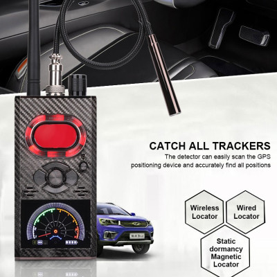 ROGTZ - Máy Dò Phát Hiện Camera, GPS, Máy Ghi Âm K99 Phát hiện đa dạng Camera GPS Máy Ghi Âm Sóng Tín Hiệu 5 Chế Độ Linh Hoạt Phạm Vi Dò Rộng 0,1-10m Chống Nghe Trộm Đèn Hồng Ngoại Nhỏ Gọn Tiện Lợi Bảo Mật Toàn Diện An Toàn Tuyệt Đối - Hàng Chính Hãng