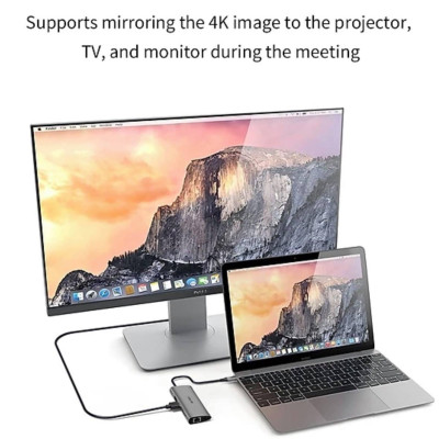 Hub Chuyển Đa Năng WIWU Alpha 11 In 1 USB-C A11 Đầu Ra HDMI 4K, Hỗ Trợ Sạc PD - Hàng Chính Hãng