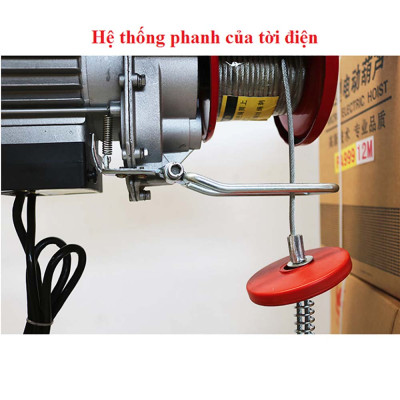 Tời Điện ABG PA600 (300/600kg) - Cáp Dài 30M - Thiết Bị Nâng Hạ Sử Dụng Điện Năng, Tính Linh Hoạt Cao, Công Suất Nâng, Kéo Lớn - Hàng Chính Hãng