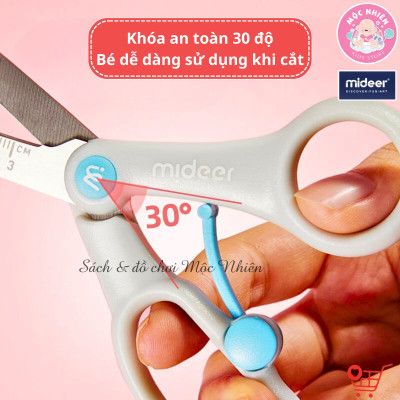 Đồ Chơi Cắt Giấy Thủ Công Tạo Hình Sáng Tạo 03 Cấp Độ - Mideer Lets Cut Paper cho Bé 3 4 5 Tuổi