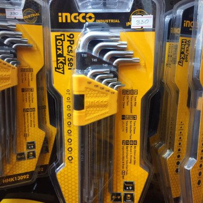 BỘ LỤC GIÁC BÔNG 9 CÂY T10-50 INGCO HHK13092 - HÀNG CHÍNH HÃNG