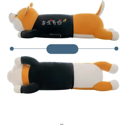 Thú nhồi bông chó husky lè lưỡi dễ thương - Size 90cm đến 1m1 - Quà tặng gấu bông chó husky êm mịn.