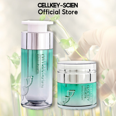 Combo 2 Kem Dưỡng Trắng Da Tế Bào Gốc Hàn Quốc Cấp Ẩm Xóa Nhăn Phục Hồi Trẻ Hoá Da Và Chống Lão Hoá Cellkey-Scien White Cream (60g)