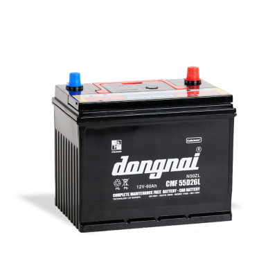 Ắc quy khô miễn bảo dưỡng Đồng Nai CMF 55D26L | 12V - 60Ah