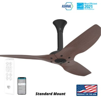 Quạt Trần Thông Minh Haiku Cocoa Bamboo 52 inch - Động Cơ EC Vận Hành Êm Ái Và Bền Bỉ - Có Điều Khiển Qua App Và Remote - Hàng Chính Hãng