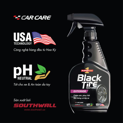 Dung Dịch Dưỡng Đen Bóng Vỏ Lốp Ô Tô SUPERONE Black Tire Restorer - Exterior SOUTHWALL A203