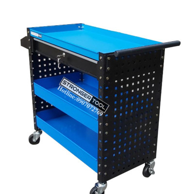 XE ĐẨY DỤNG CỤ 3 KHAY 1 NGẮN KÉO 2 TẤM HÔNG STRONGER TOOL