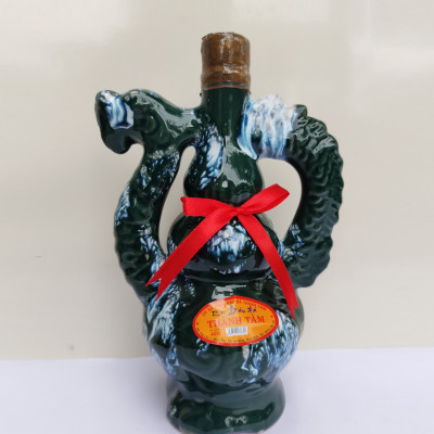 Đặc Sản Bình Định - Rượu Bàu Đá Thành Tâm Rồng Nhỏ (Màu xanh rêu) 350ml  - OCOP 3 Sao