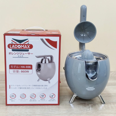 Máy vắt cam công suất lớn Ladomax - Công suất 860W - moto đồng - có linh kiện thay - Màu Xám - Hàng chính hãng