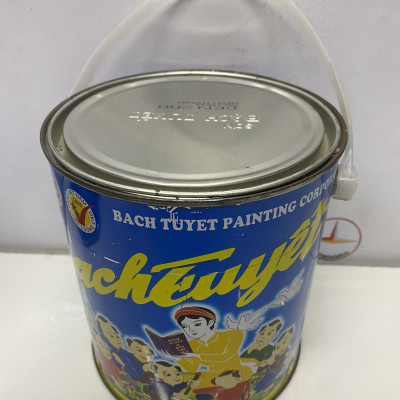 Sơn dầu Bạch Tuyết màu đen bóng 200 2.8kg