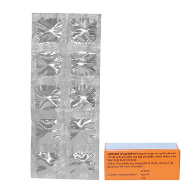 Combo 5 hộp Viên tảo xanh Spirulina lợi sữa Mekolactagil Hộp 20 viên Mekophar