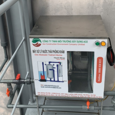 (Hàng chính hãng) Máy lọc nước thải Litero ACE1000I xử lý nước thải Phòng khám nội tổng hợp công nghệ oxy hoá bậc cao kết hợp lọc nano và than hoạt tính 1 bộ