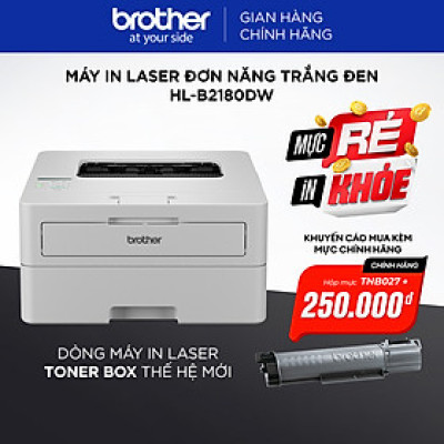 Máy in laser đơn năng trắng đen HL-B2180DW - Hàng chính hãng