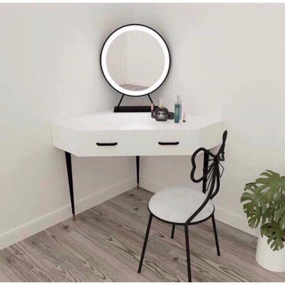 Bàn phấn công chúa kèm gương đèn led