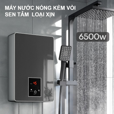 Máy Nước Nóng Cảm Ứng LCD Chống Giật – Tích Hợp Cảm Biến Nhiệt, Tặng Vòi Sen Đa Chế Độ Loại Xịn