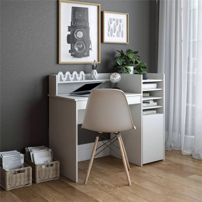 Bàn làm việc Kết hợp giá sách gỗ công nghiệp SMLIFE Djemen