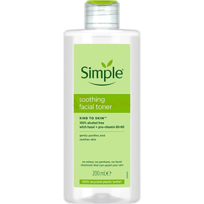 Nước cân bằng da Simple Kind To Skin Soothing Facial Toner giúp làm dịu da (200ml) - Hàng chính hãng