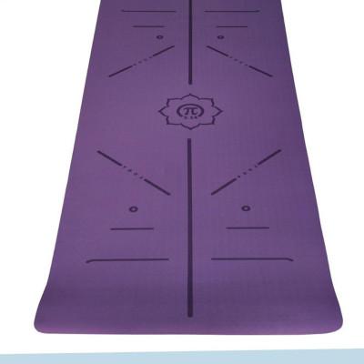 Thảm Tập Yoga Định Tuyến TPE 2 Lớp Cao Su Non + Bao Đựng Và Dây Buộc Thảm Tập Yoga - Rèn Luyện Sức Khoẻ