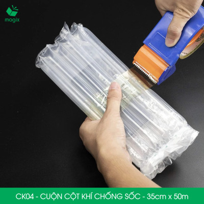 Cuộn cột khí chống sốc - 35cm x 50m - Xốp hơi, đệm hơi đóng gói hàng dễ vỡ - CK04