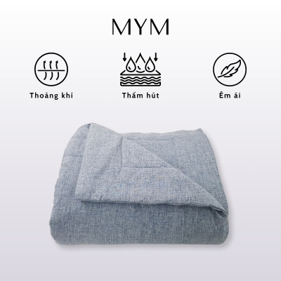 Chăn chần bông MYM chất liệu vải Lanh Màu Microfiber 180CM x 200CM