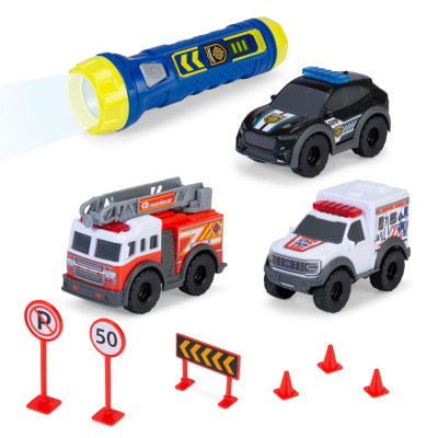 Bộ Đồ Chơi Mô Hình Xe Cứu Hộ Micro SOS Playset - Dickie Toys 203714024