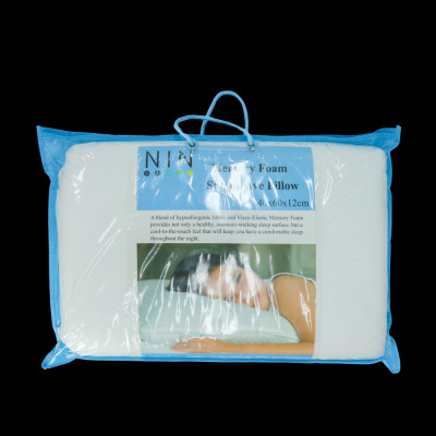 [MEMORY FOAM] Ruột gối cao su non hỗ trợ ngủ ngon NIN House 60x40x12cm cho người lớn, người già cao cấp