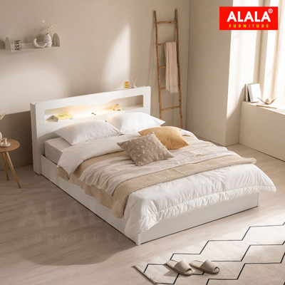 Giường ngủ ALALA1214 + 3 hộc kéo / Miễn phí vận chuyển và lắp đặt/ Đổi trả 30 ngày/ Sản phẩm được bảo hành 5 năm từ thương hiệu ALALA/ Chịu lực 700kg 