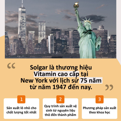 NHẬP KHẨU USA CHÍNH HÃNG - Viên uống dầu cá bổ sung omega 3, hỗ trợ giảm xơ vữa động mạch, tốt cho tim mạch, cải thiện trí nhớ Solgar Dầu cá Fish Oil Omega-3 Concentrate 120 