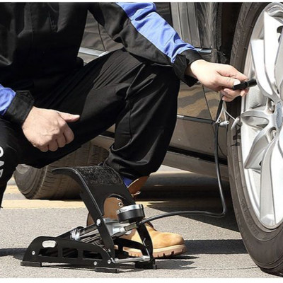 Bơm Đạp Chân 2 Nòng Xilanh 6 Bar 170 PSI Siêu Bơm Chất Lượng Cao Cho Xe Đạp, Xe Máy, Xe Ô tô, Xe Hơi Đa Năng Dễ Dàng Xếp Gọn Và Sử Dụng Tặng Kèm 3 Chốt Chân Lỗ Bơm Super Pump Mai Lee  J055B