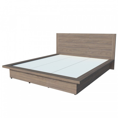 Giường ngủ cao cấp Tundo màu xám 180cm x 200cm