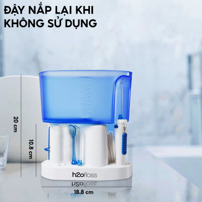 Máy tăm nước gia đình H2ofloss HF9 Whisper, phiên bản cao cấp với động cơ giảm độ ồn