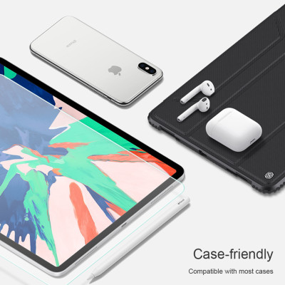  Miếng dán màn hình kính cường lực cho iPad Pro 11 inch 2020 / iPad Pro 11 inch 2018  hiệu Nillkin Amazing H+ Pro (mỏng 0.2 mm, vát cạnh 2.5D, chống trầy, chống va đập) - Hàng chính hãng