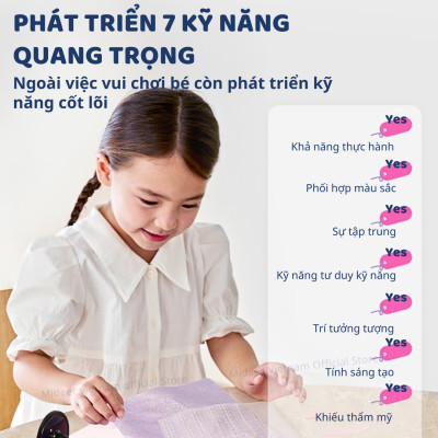 Đồ chơi thiết kế thời trang DIY cho bé gái  5 6 7 8 9 tuổi may vá Mideer Clothing Design House