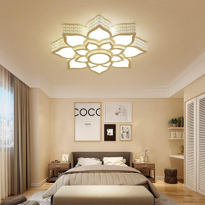 Đèn trần LIRON D750mm kiểu dáng sang trọng với 3 chế độ ánh sáng trang trí nội thất hiện đại - kèm điều khiển (45).