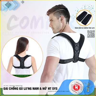 Đai Chống Gù Lưng Nam Nữ, Người Lớn Và Trẻ Em Freesize, Tặng Kèm 2 Miếng Trợ Lực - Hàng Nhập Khẩu 