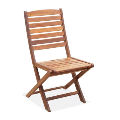 Bộ Bàn Oval Papua 6 Ghế Xếp Sumur IBIE NS4006A (130 x 130 x 72 cm) - Nâu