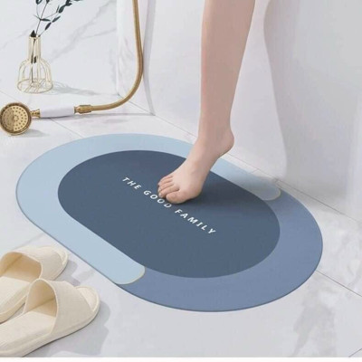 Thảm Lau Chân, COMBO 2 CHIẾC, Thảm Chùi Chân Silicon Siêu Thấm Nước, Chống Trượt, Thảm Phòng Khách, Nhà Tắm